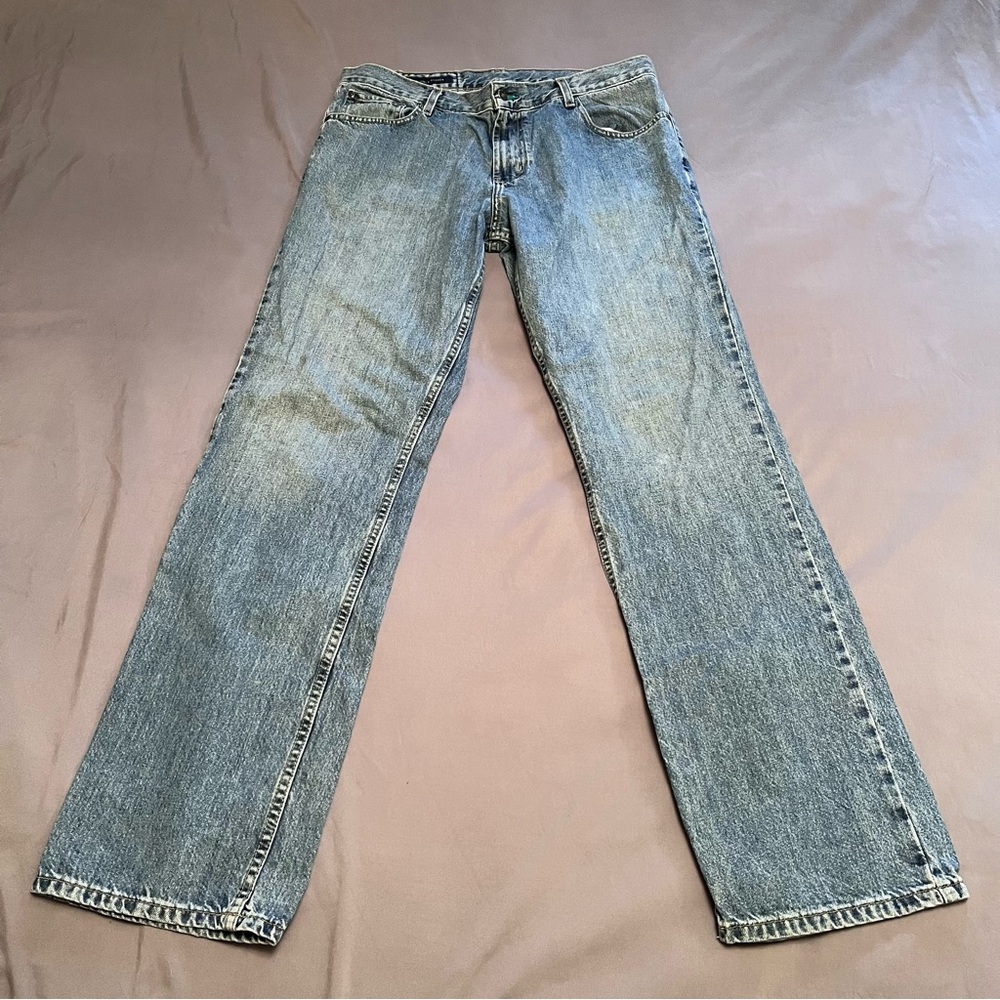 Tommy Hilfiger Men's Freedom Bootcut Jeans in Light Blue Wash Size 34